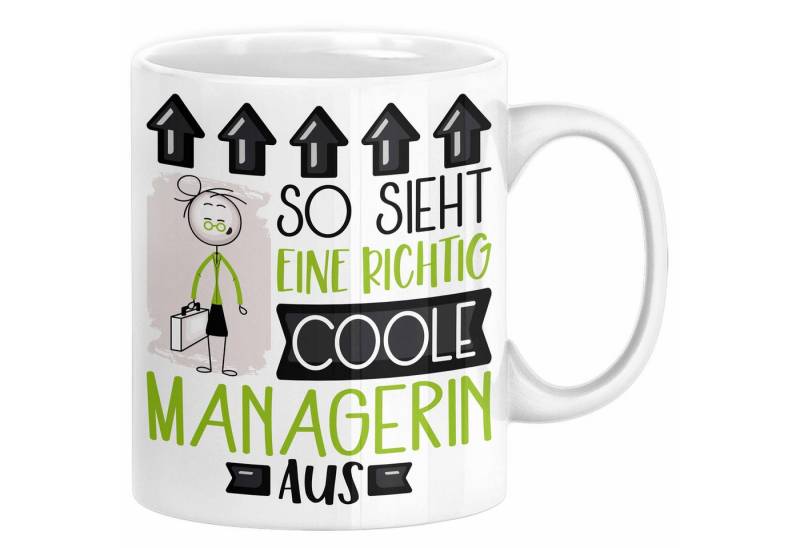 Trendation Tasse Managerin Geschenk Tasse Lustig Geschenkidee für Managerin Geburtstag von Trendation