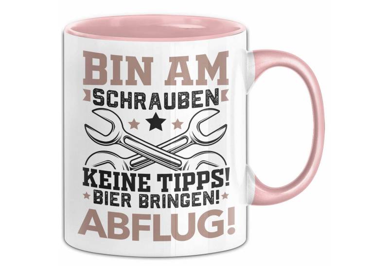 Trendation Tasse Mechaniker Tasse Geschenk Schrauber Handwerker Bin Am Schrauben Keine von Trendation