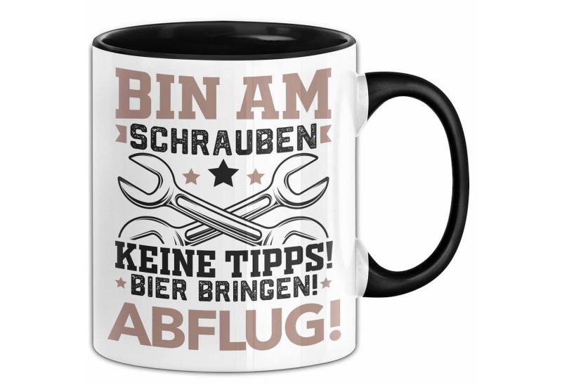 Trendation Tasse Mechaniker Tasse Geschenk Schrauber Handwerker Bin Am Schrauben Keine von Trendation