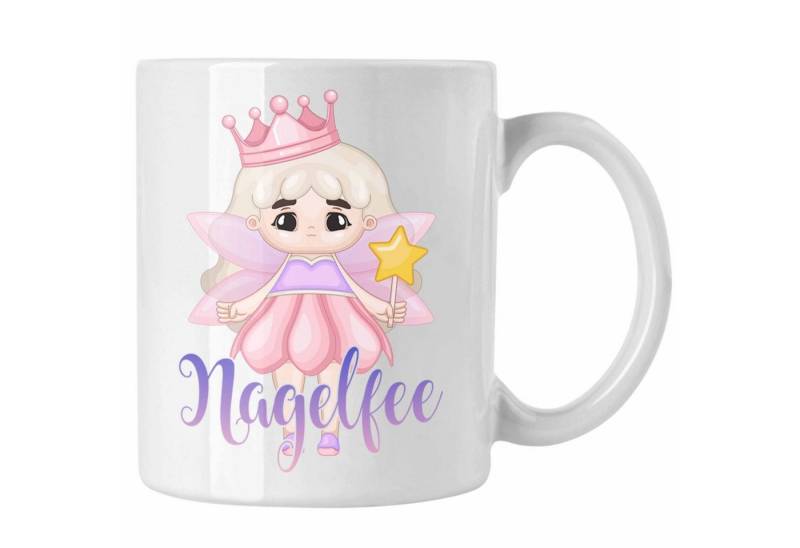 Trendation Tasse Nagel-Fee Tasse Geschenk Nagelstudio Mitarbeiterin Gel-Nägel Spruch Sü von Trendation