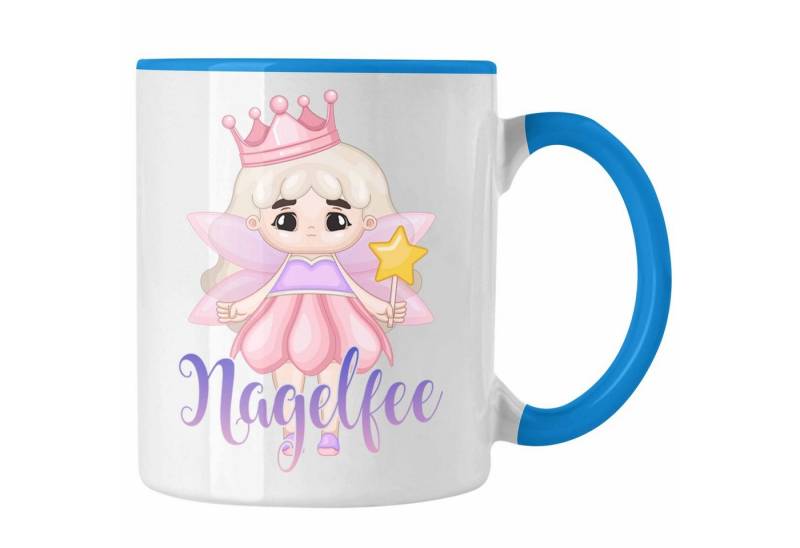 Trendation Tasse Nagel-Fee Tasse Geschenk Nagelstudio Mitarbeiterin Gel-Nägel Spruch Sü von Trendation