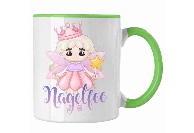 Trendation Tasse Nagel-Fee Tasse Geschenk Nagelstudio Mitarbeiterin Gel-Nägel Spruch Sü von Trendation