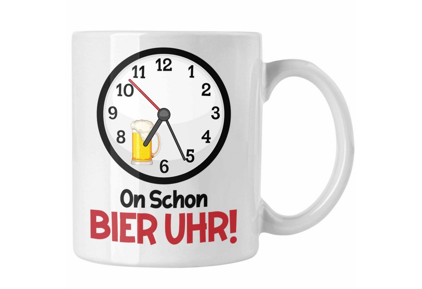 Trendation Tasse Oh Es Ist Bier Uhr Tasse Geschenk Biertrinker Saufen Alkohol Geschenki von Trendation