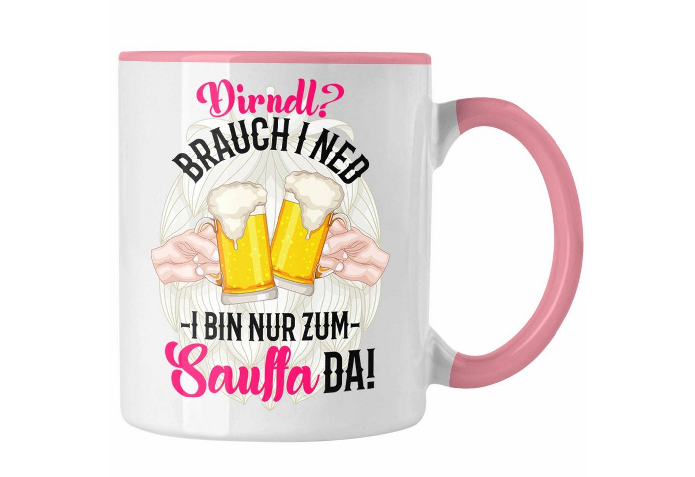 Trendation Tasse Oktoberfest Dirndl Lustiger Spruch Geschenkidee Deko Dekoration Dirndl von Trendation