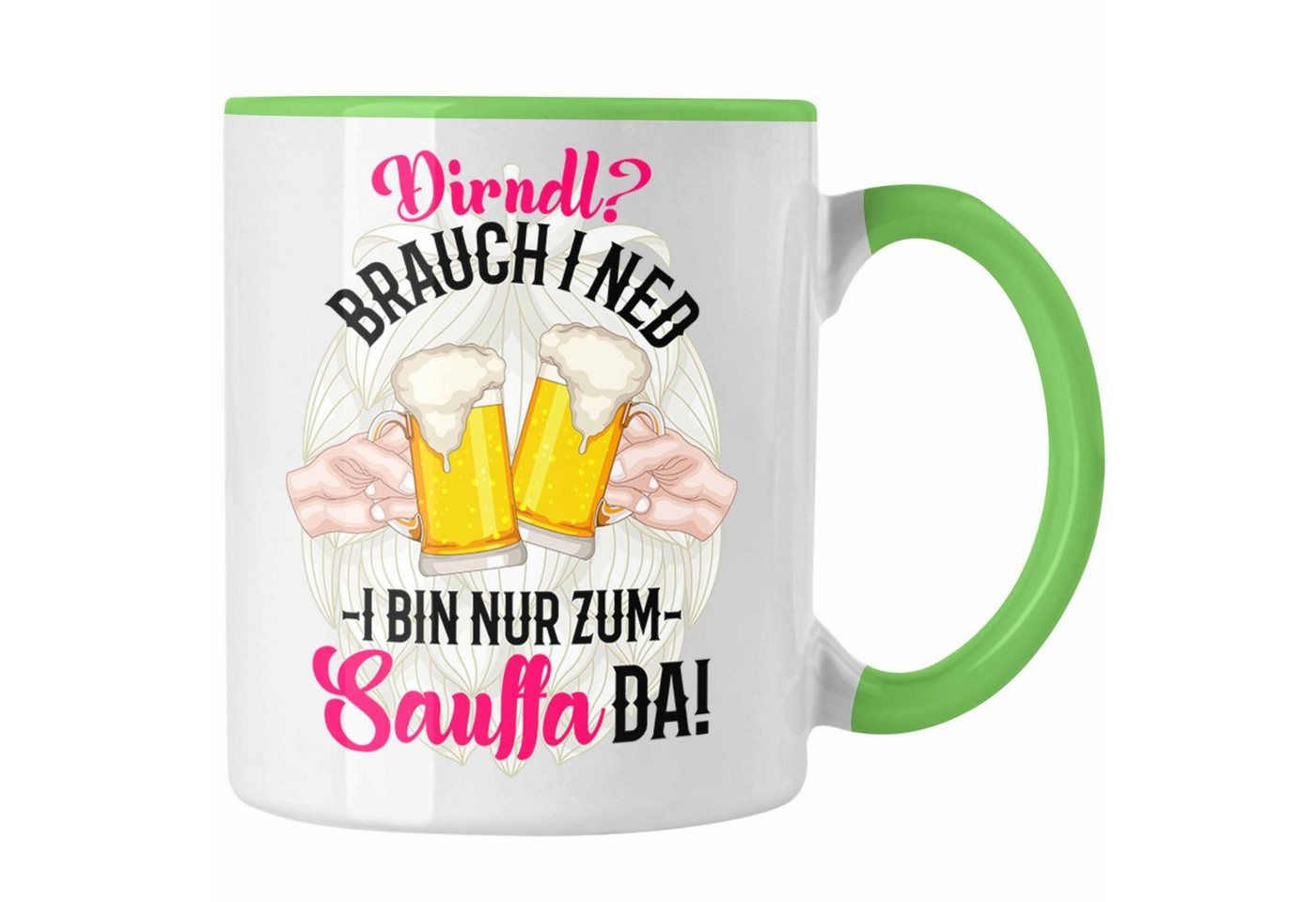 Trendation Tasse Oktoberfest Dirndl Lustiger Spruch Geschenkidee Deko Dekoration Dirndl von Trendation