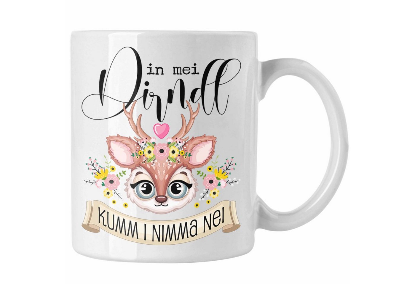 Trendation Tasse Oktoberfest Dirndl Lustiger Spruch Geschenkidee Deko Dekoration Dirndl von Trendation