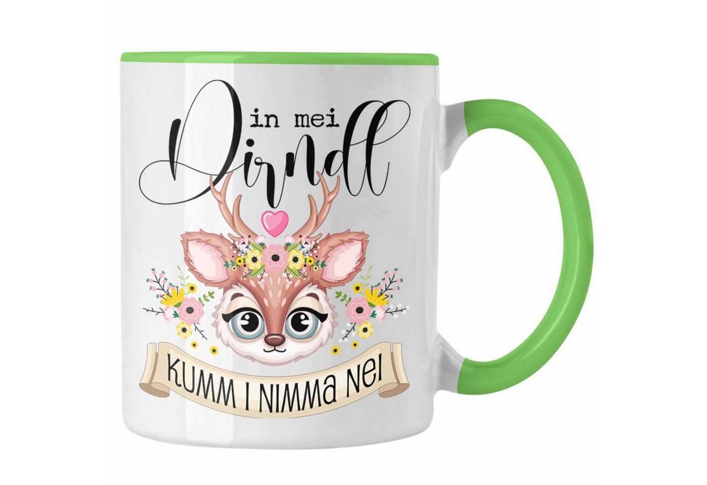 Trendation Tasse Oktoberfest Dirndl Lustiger Spruch Geschenkidee Deko Dekoration Dirndl von Trendation