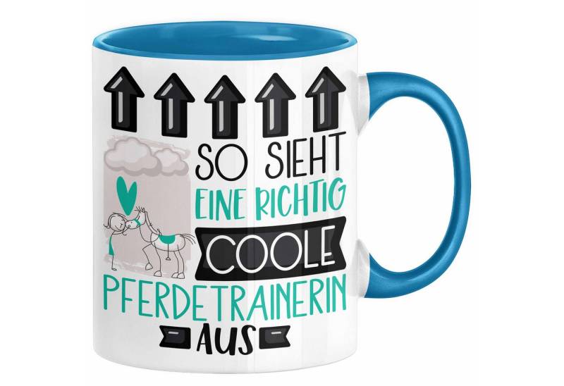 Trendation Tasse Pferdetrainerin Geschenk Tasse Lustig Geschenkidee für Pferdetrainerin von Trendation