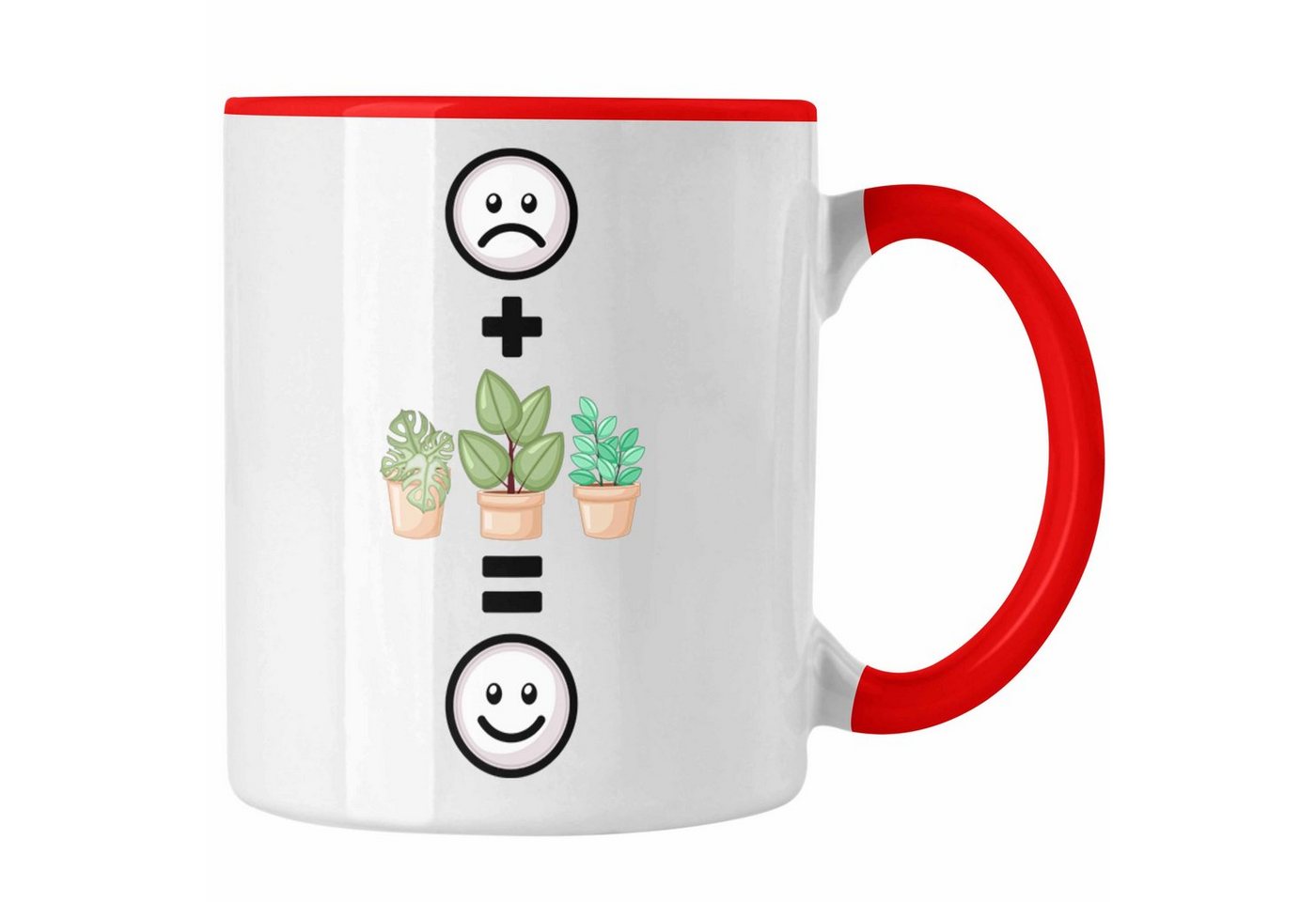 Trendation Tasse Pflanzen Tasse Geschenk für Pflanzen-Liebhaber Grüner Daumen Geburtsta von Trendation