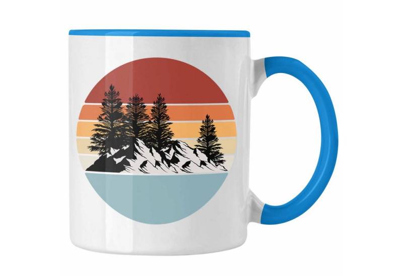 Trendation Tasse Retro Wald Tasse Geschenk Outdoor Natur Berge von Trendation