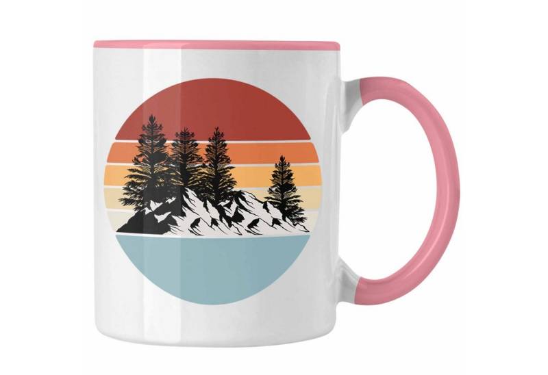Trendation Tasse Retro Wald Tasse Geschenk Outdoor Natur Berge von Trendation