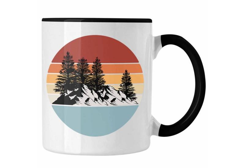 Trendation Tasse Retro Wald Tasse Geschenk Outdoor Natur Berge von Trendation