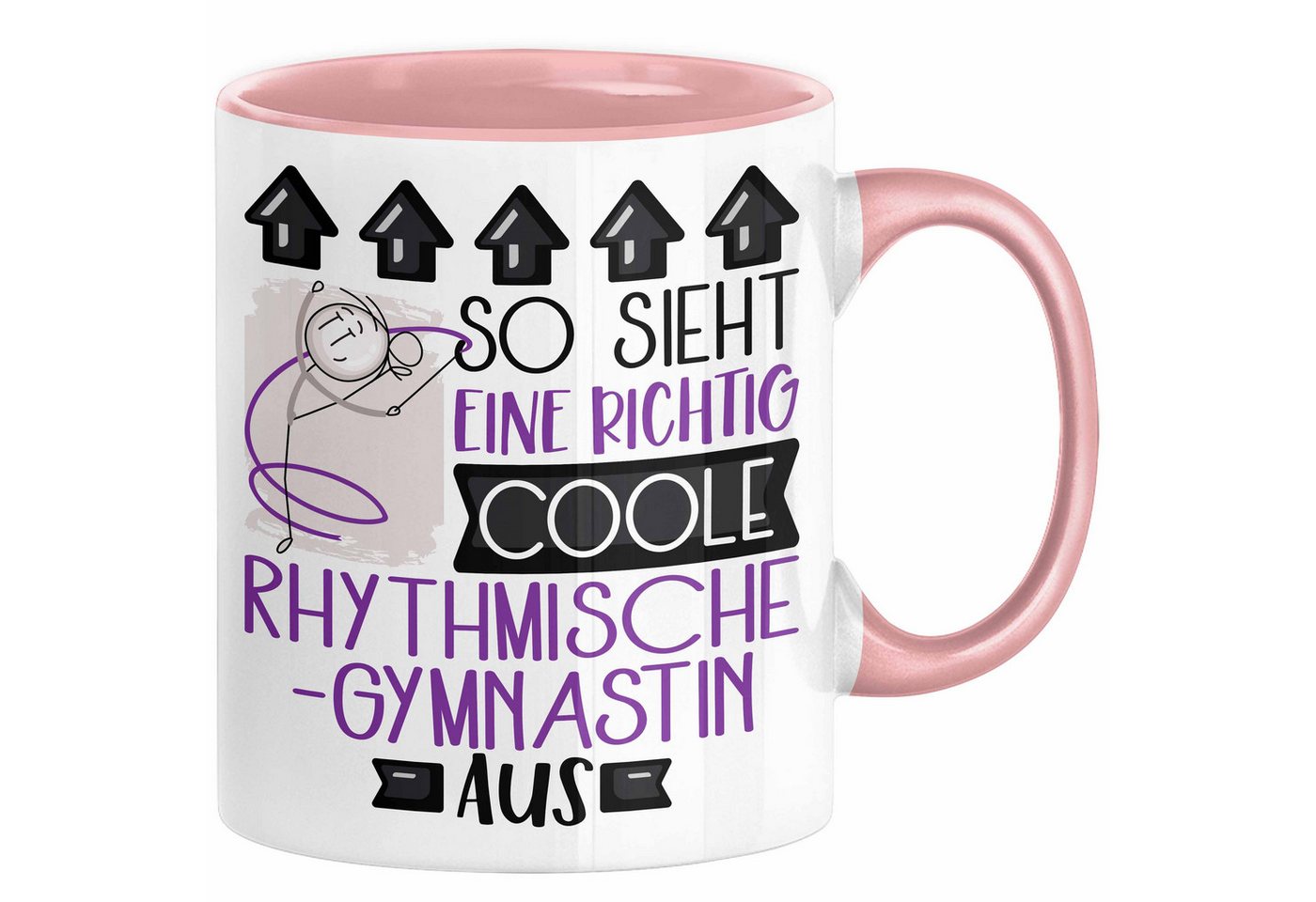 Trendation Tasse Rhythmische Gymnastin Geschenk Tasse Geschenkidee für Rhythmische Gymn von Trendation