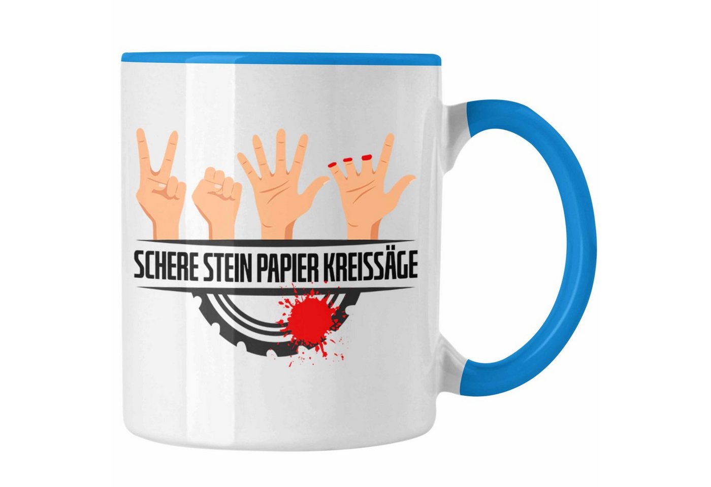 Trendation Tasse Schere Kreissäge Tasse Geschenk Holzarbeiter Geschenkidee Schreiner von Trendation