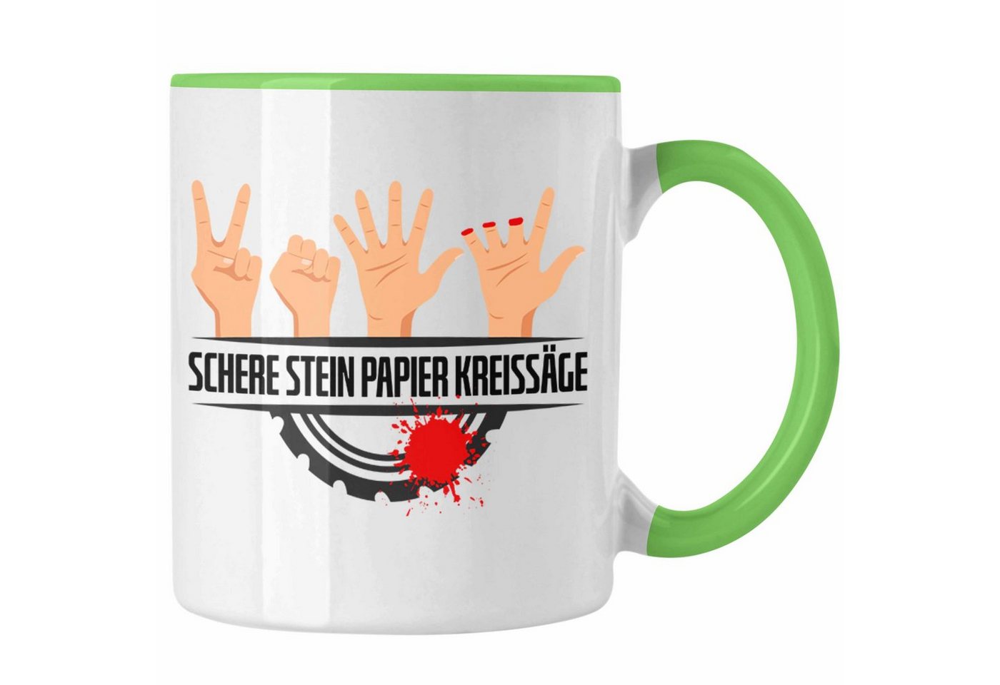 Trendation Tasse Schere Kreissäge Tasse Geschenk Holzarbeiter Geschenkidee Schreiner von Trendation