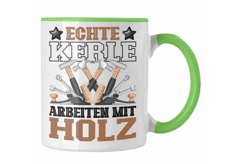 Trendation Tasse Schreiner Tasse Geschenk Echte Kerle Arbeiten Mit Holz-Arbeiter Männer von Trendation