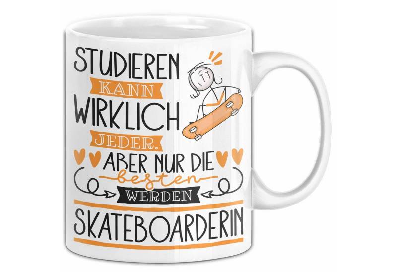 Trendation Tasse Skateboarderin Tasse Lustiges Geschenk Studieren Kann Wirklich Jeder von Trendation