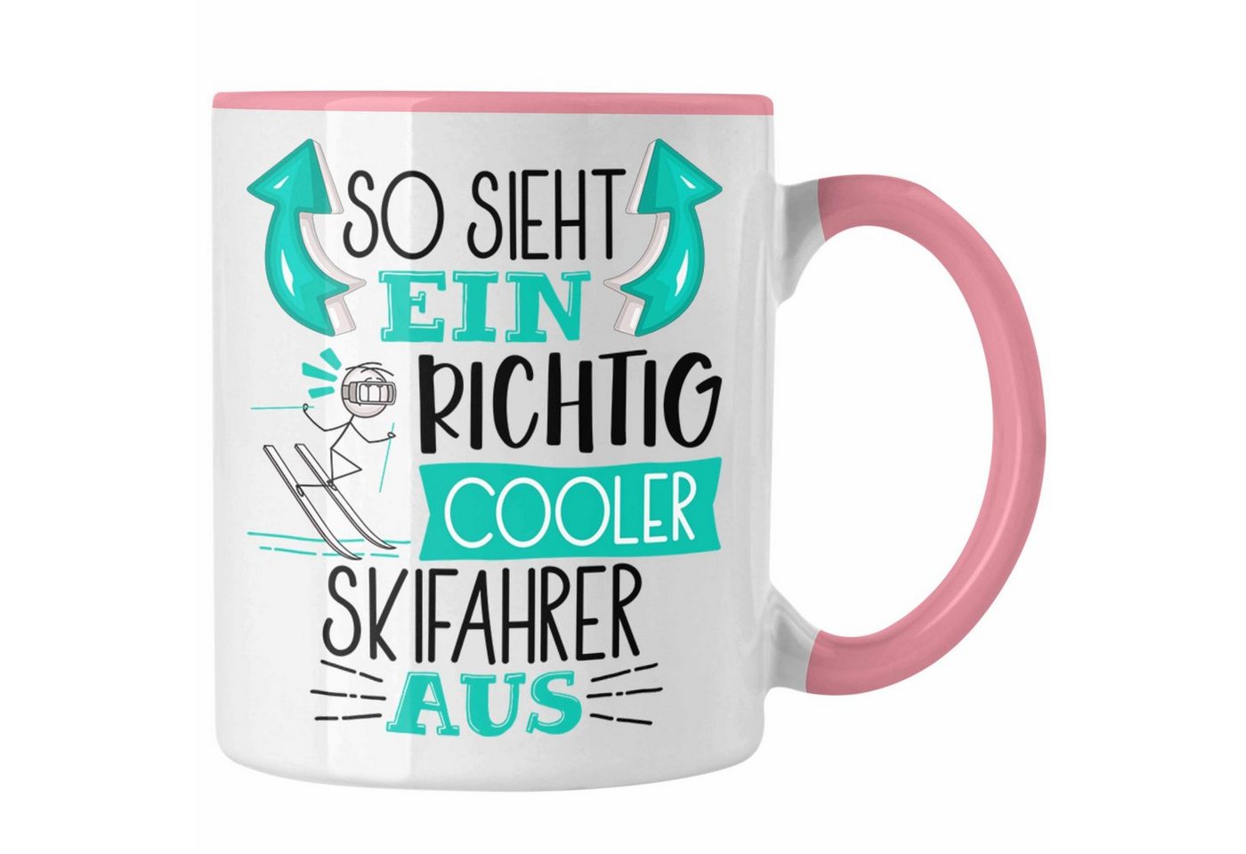 Trendation Tasse Skifahrer Tasse Geschenk So Sieht Ein Richtig Cooler Skifahrer Aus Ge von Trendation