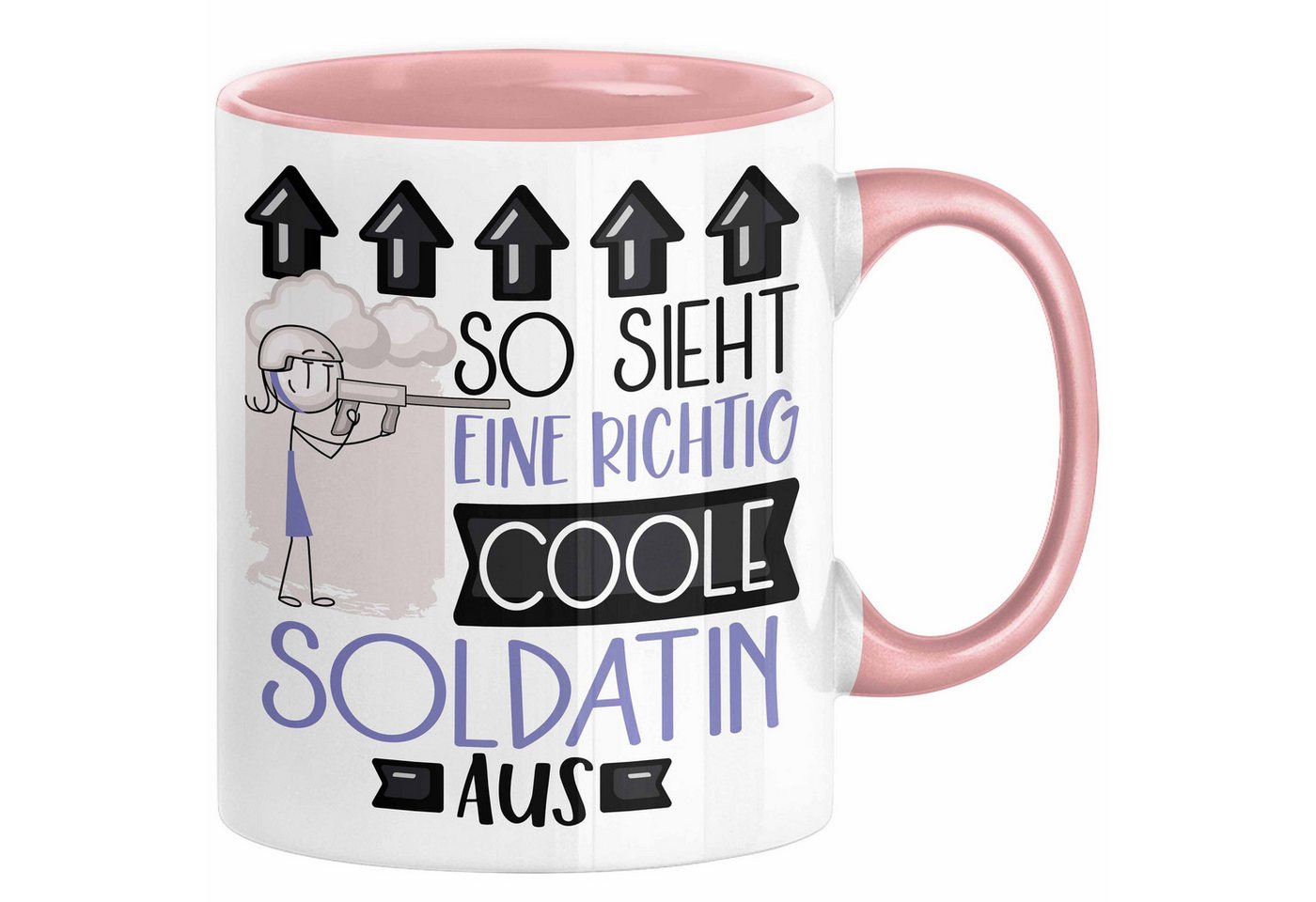 Trendation Tasse Soldatin Geschenk Tasse Geschenkidee für Soldatin Geburtstag Weihnacht von Trendation