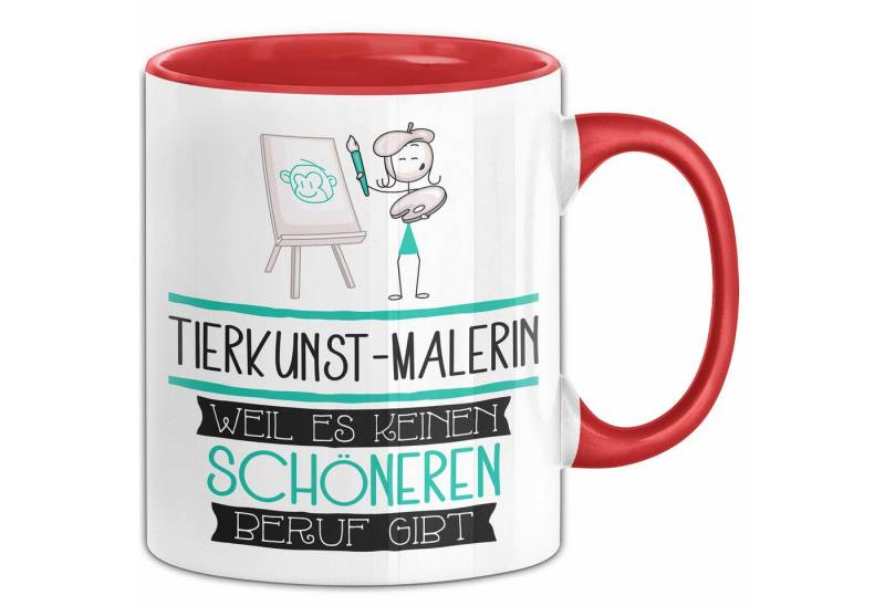 Trendation Tasse Tierkunst-Malerin Weil Es Keinen Schöneren Beruf Gibt Tasse Geschenk von Trendation