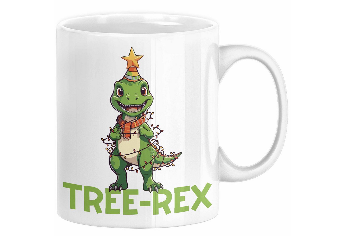 Trendation Tasse Tree-Rex Dinosaurier Tasse Weihnachten Geschenk Jungs Jungen Weihnacht von Trendation