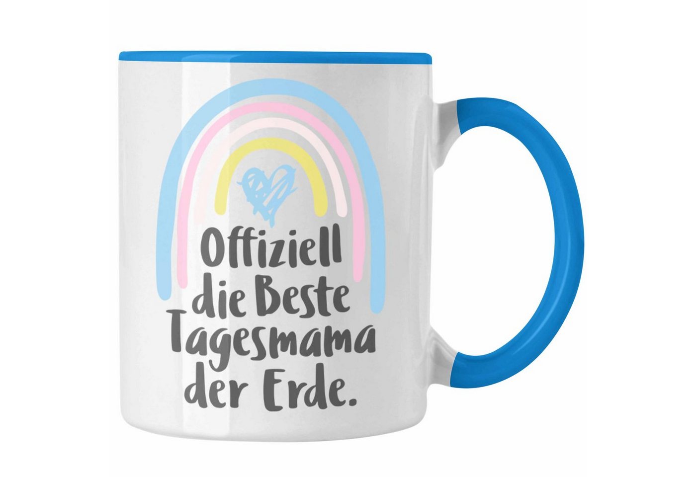 Trendation Tasse Trendation - Beste Tagesmama der Erde Geschenk Tasse Tagesmutter Aufpasserin Erzieherin Geschenkidee mit Herz von Trendation