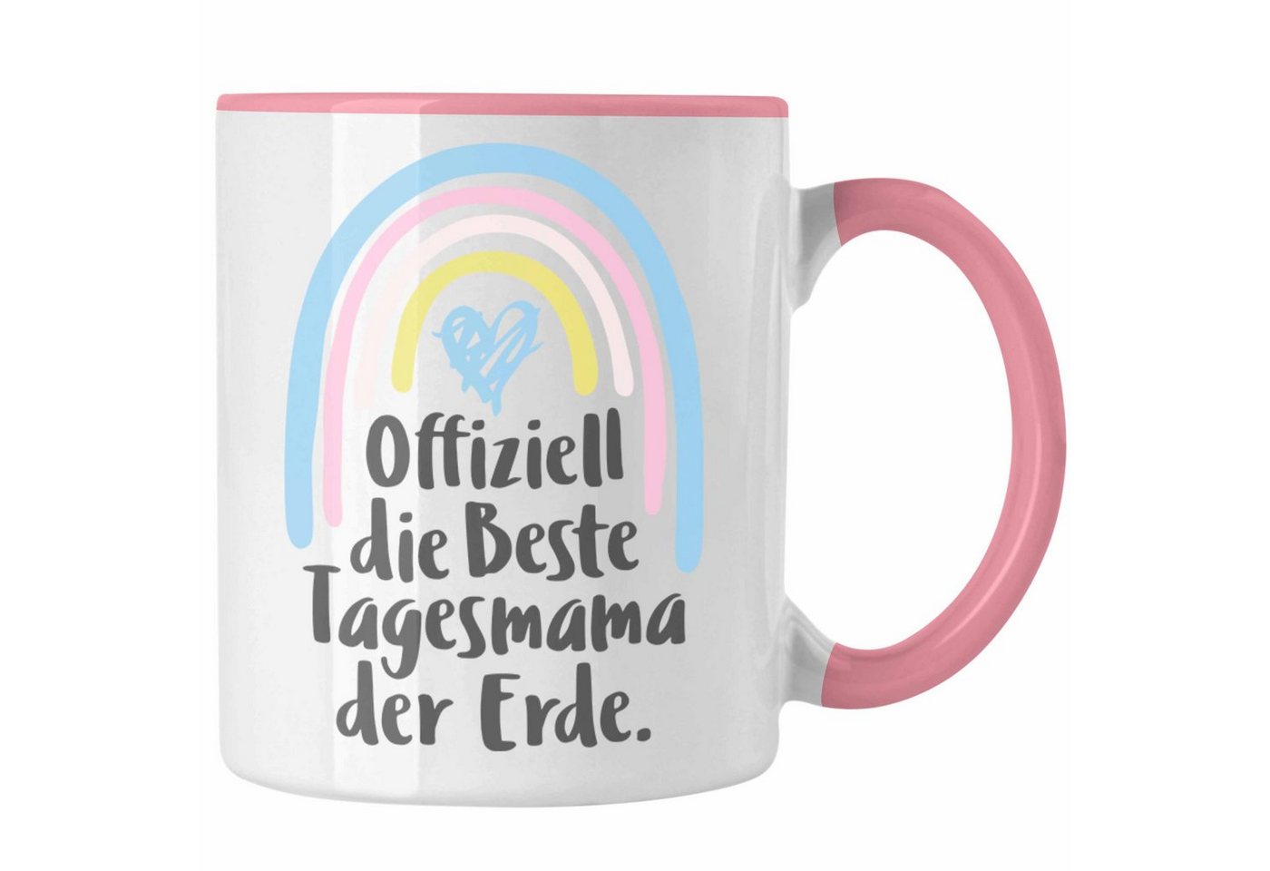 Trendation Tasse Trendation - Beste Tagesmama der Erde Geschenk Tasse Tagesmutter Aufpasserin Erzieherin Geschenkidee mit Herz von Trendation