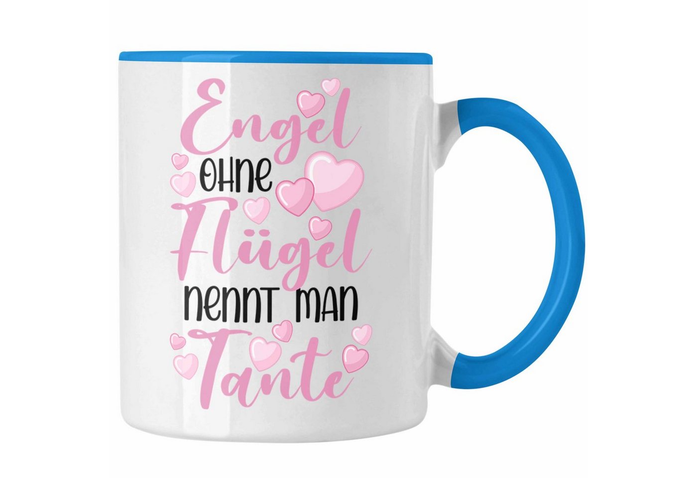 Trendation Tasse Trendation - Beste Tante der Welt Geschenk Tasse Spruch für Tante Weihnachten Lieblings Verrückte Tante Coole Geschenkidee Engel Ohne Flügel von Trendation