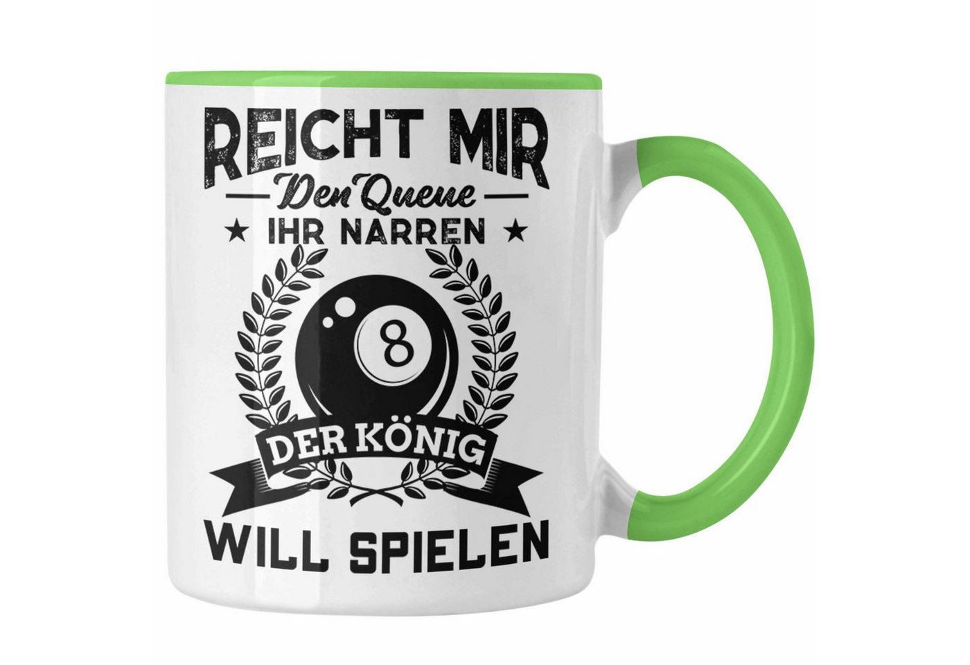 Trendation Tasse Trendation - Billard Tasse Geschenk Pool Spruch Geschenkidee Vater Opa Billard Profi von Trendation