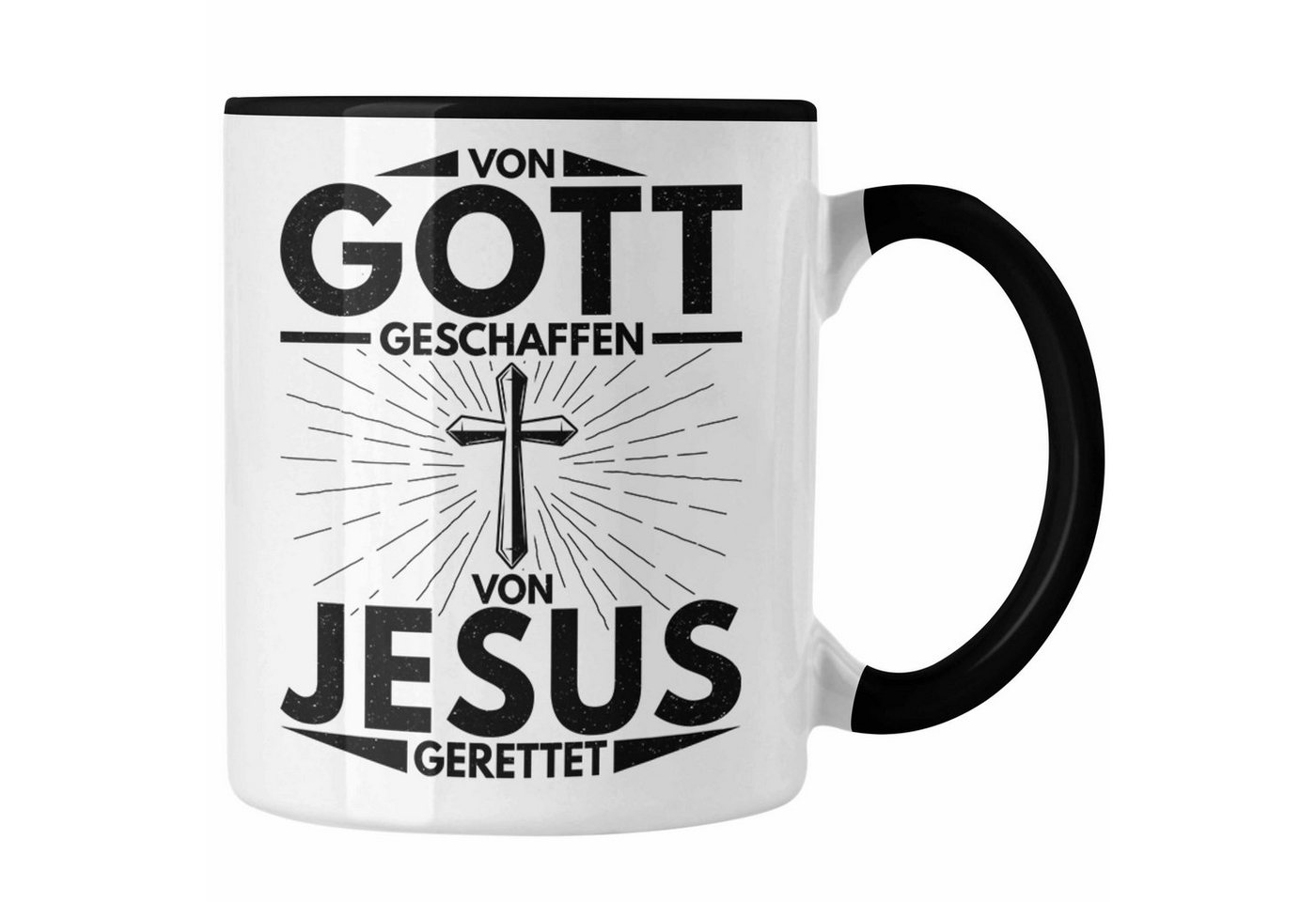 Trendation Tasse Trendation - Christentum Geschenk Tasse Christ Kirche Galuben Geschenk Ostern von Trendation