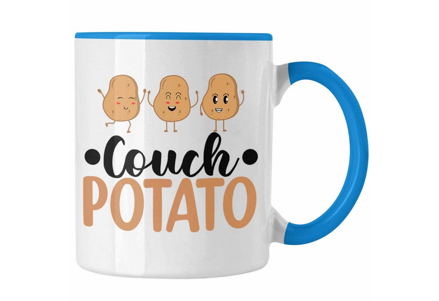 Trendation Tasse Trendation - Couch Potato Tasse Geschenk für Faule Sofa Chiller Geschenkidee Lustiger Spruch für Faulpelz von Trendation