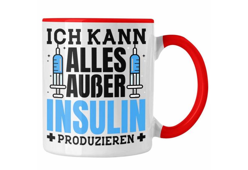 Trendation Tasse Trendation - Diabetiker Tasse Diabetis Geschenk Lustiger Spruch Zucker von Trendation