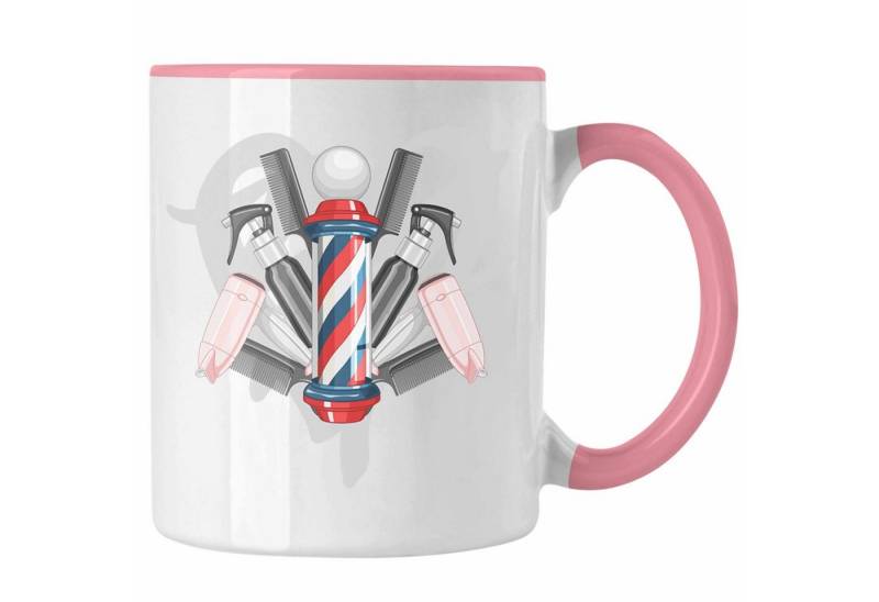 Trendation Tasse Trendation - Friseurin Tasse Geschenk Schere Grafik Frisörin Geschenki von Trendation