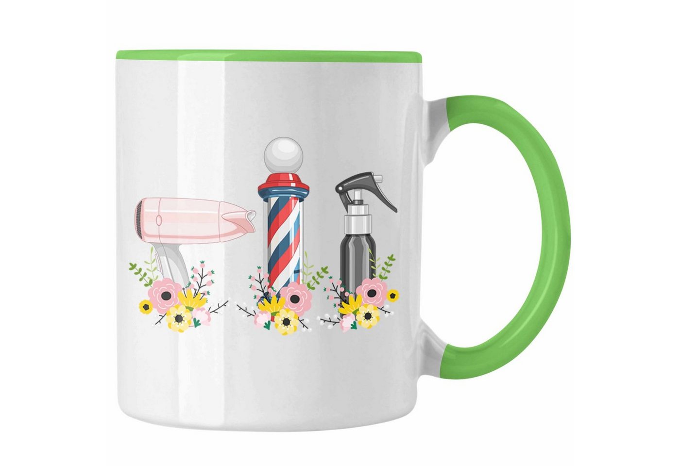 Trendation Tasse Trendation - Friseurin Tasse Geschenk Schere Grafik Frisörin Geschenkidee Geburtstag Weihnachten 3 Grafik Hair Stylistin von Trendation