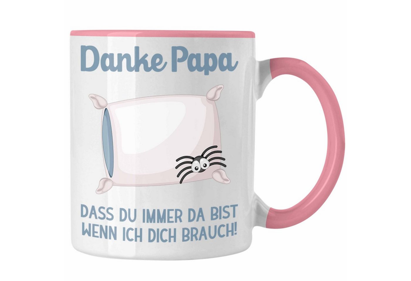 Trendation Tasse Trendation - Geschenk für Papa von Tochter Lustige Tasse Danke Vater Geschenkidee Lustige Kaffeetasse für Bester Papa von Tochter Weihnachten Geburtstag Geschenkidee von Trendation