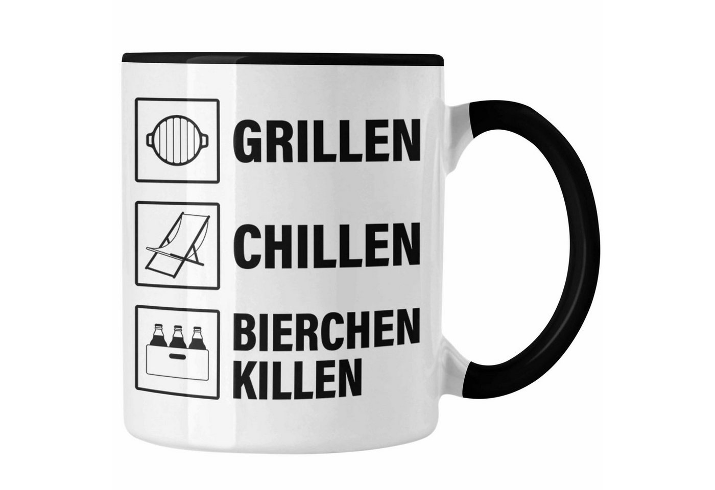 Trendation Tasse Trendation - Grill Tasse Geschenk Männer Steak Liebhaber Grillen Geschenkidee Vater BBQ von Trendation