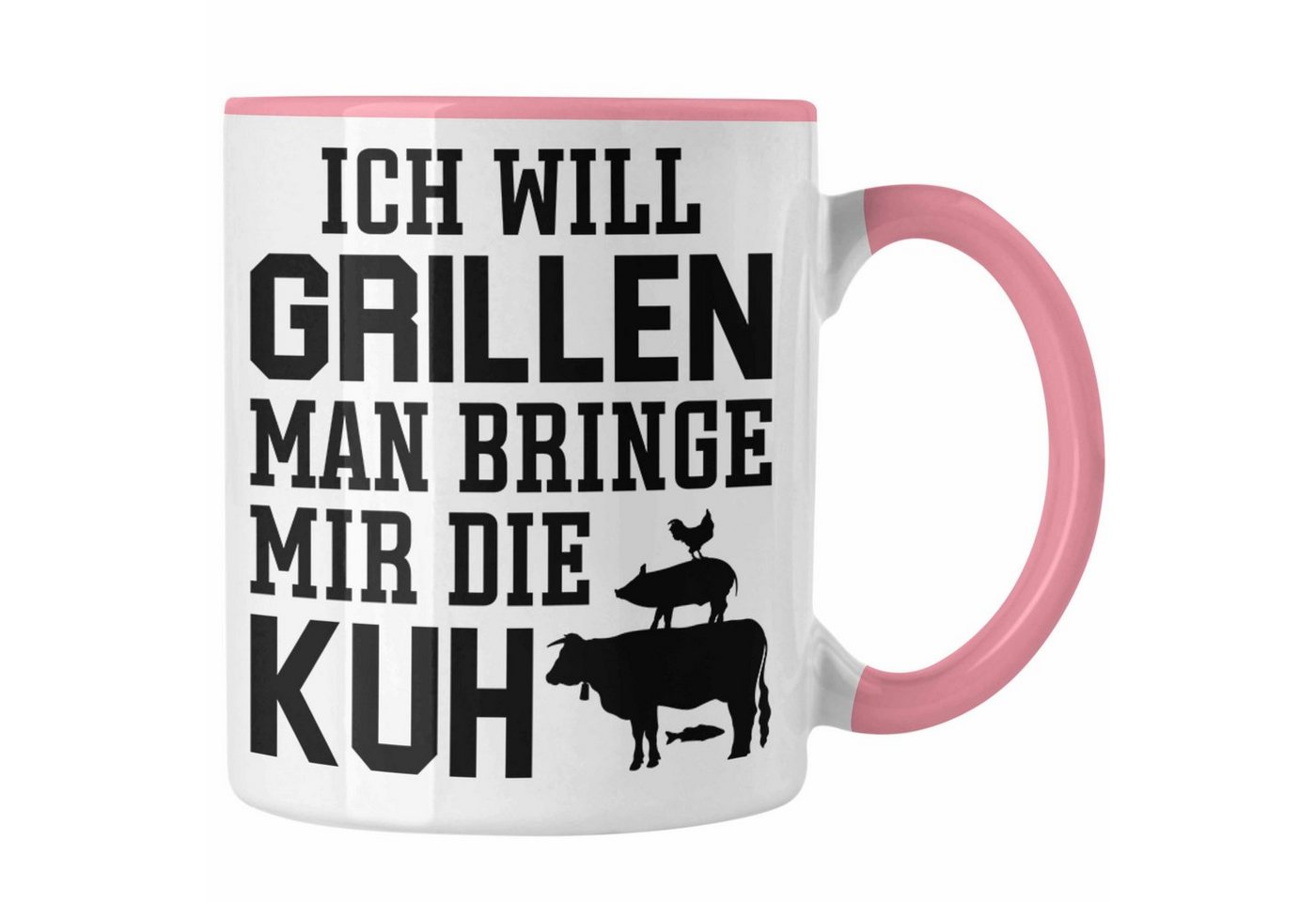 Trendation Tasse Trendation - Grill Tasse Geschenk Männer Steak Liebhaber Grillen Geschenkidee Vater von Trendation