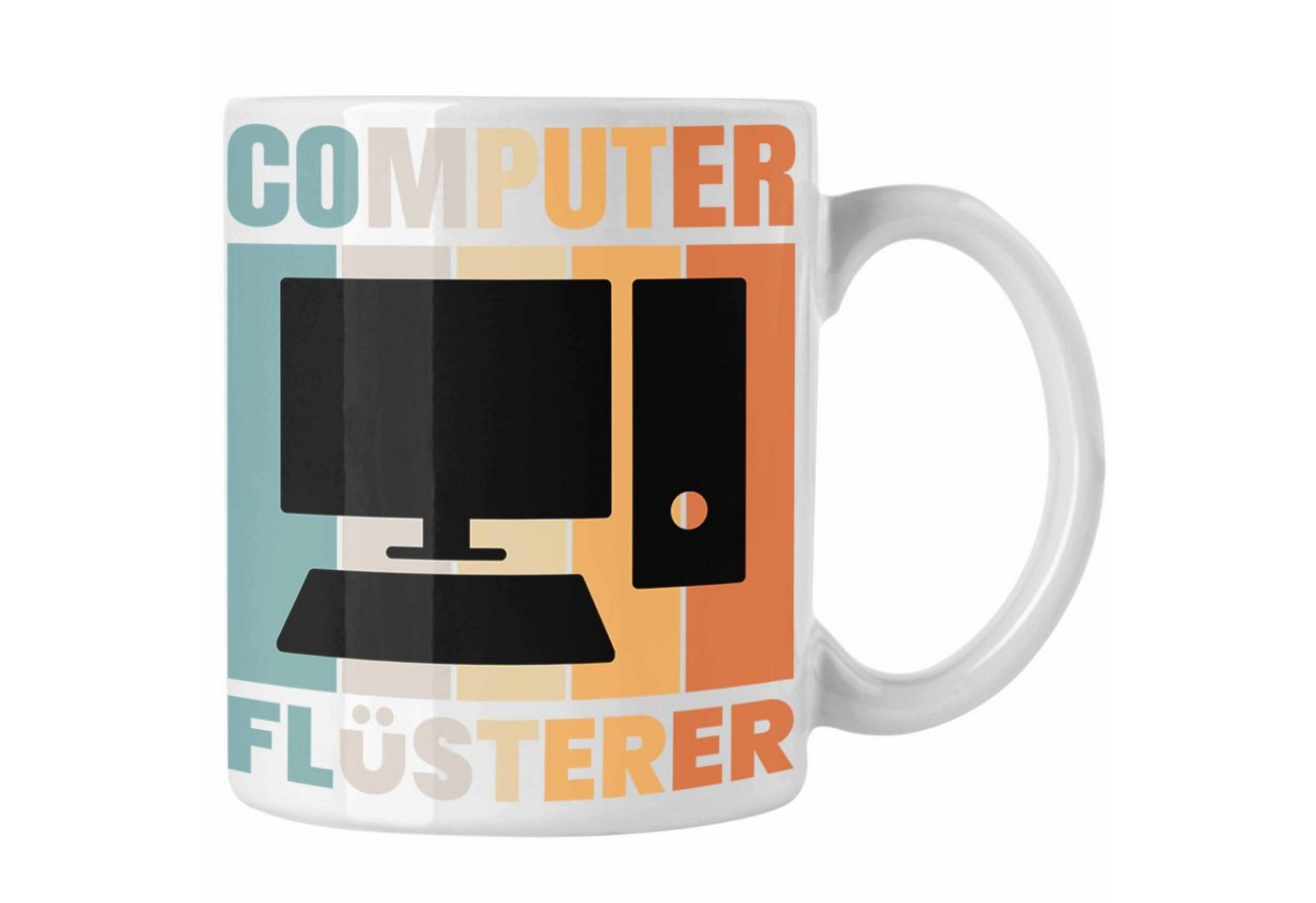 Trendation Tasse Trendation - IT Computer Nerd Flüsterer Informatiker Tasse Lustig Geschenk IT Student Gadget Männer Weihnachten von Trendation