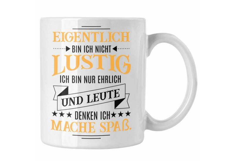 Trendation Tasse Trendation - Ich Bin Eigentlich Nicht Lustig Tasse mit Spruch Geschenk von Trendation