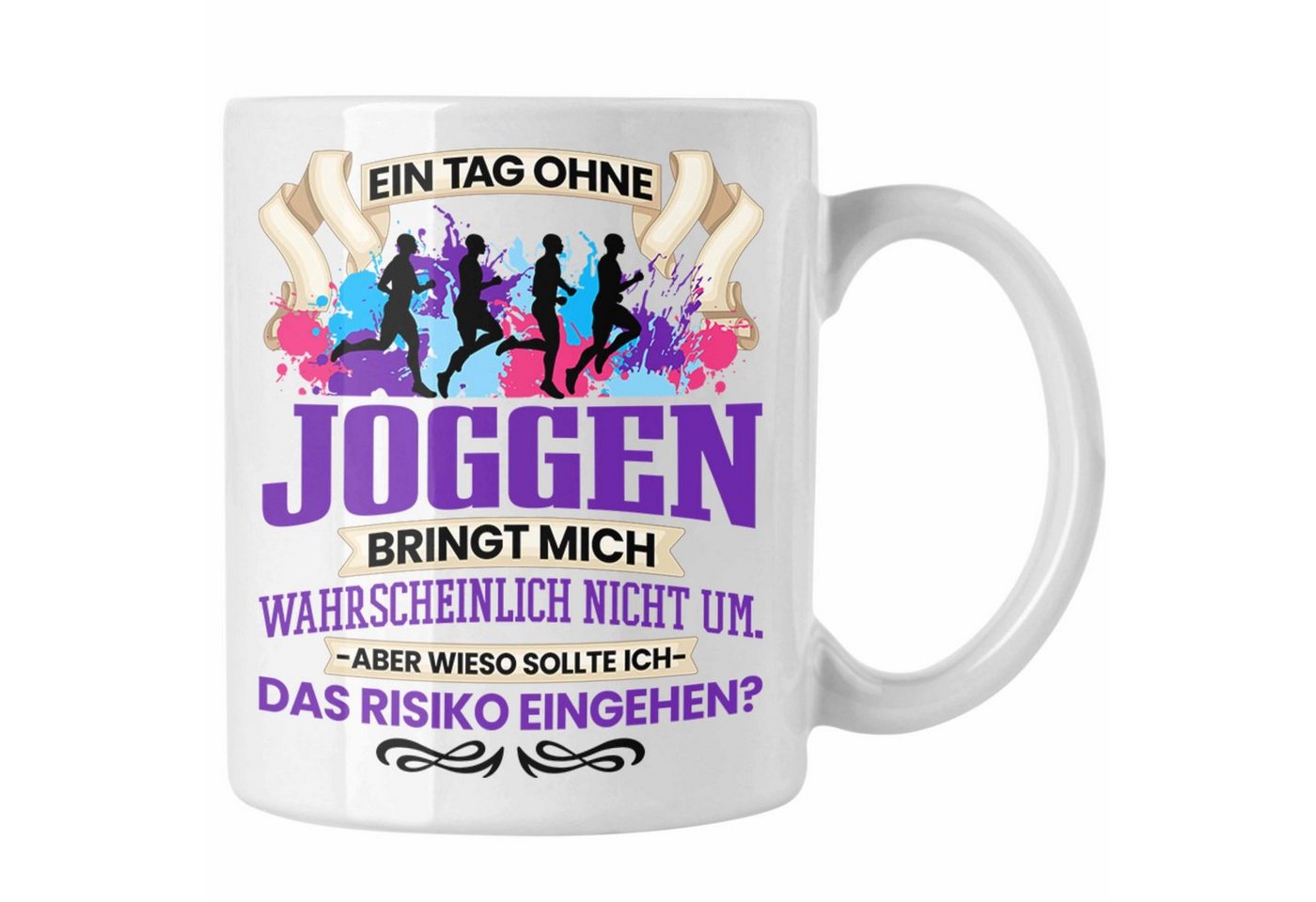 Trendation Tasse Trendation - Joggen Tasse Geschenk für Jogger Läufer Lustiger Spruch G von Trendation