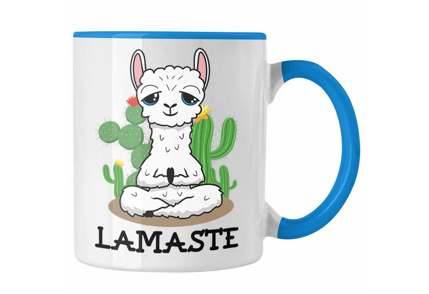 Trendation Tasse Trendation - Llama Lamaste Yoga Tasse Lustig Geschenk Lama Yoga-Posen Sport Geschenkidee Sport von Trendation