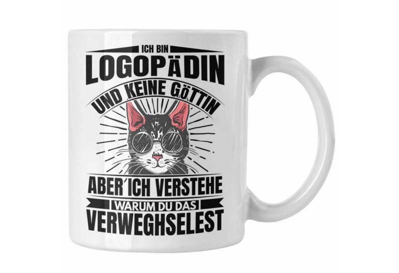 Trendation Tasse Trendation - Logopädin Lustiger Spruch Tasse Geschenk Logopädie von Trendation