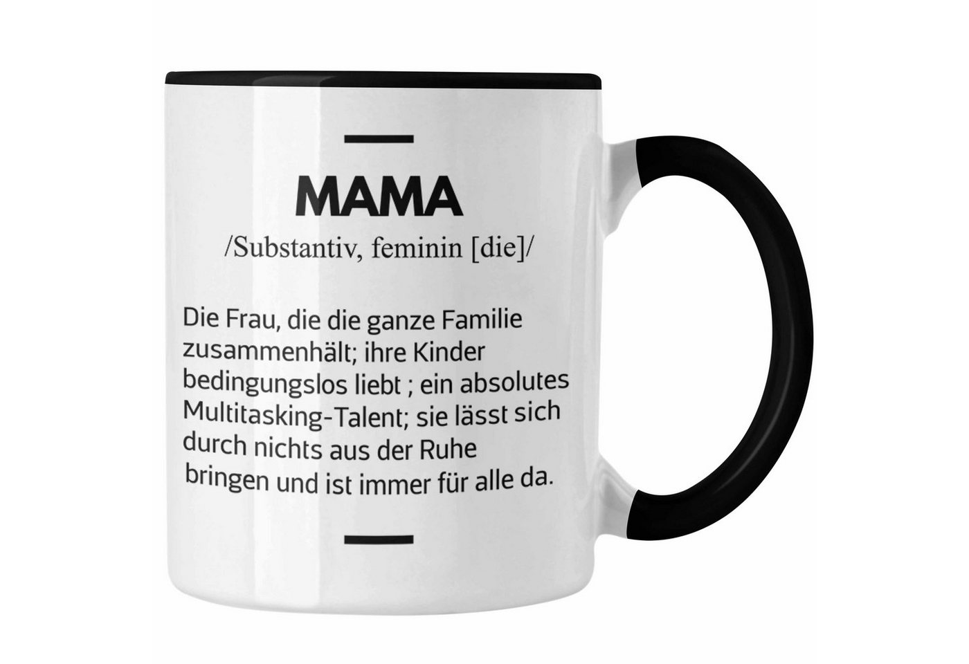 Trendation Tasse Trendation - Mama Tasse Geschenk für Mutter von Kinder Sohn Tochter Muttertag Muttertagsgeschenk Beste Mama Danke Weihnachten Geburtstag Kaffeetasse von Trendation