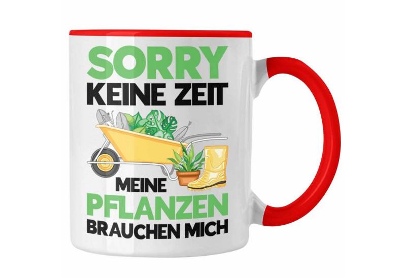 Trendation Tasse Trendation - Meine Pflanzen Brauchen Mich Tasse mit Spruch Garten Hobb Trendation Tasse Trendation - Meine Pflanzen Brauchen Mich Tasse mit Spruch Garten Hobb von Trendation