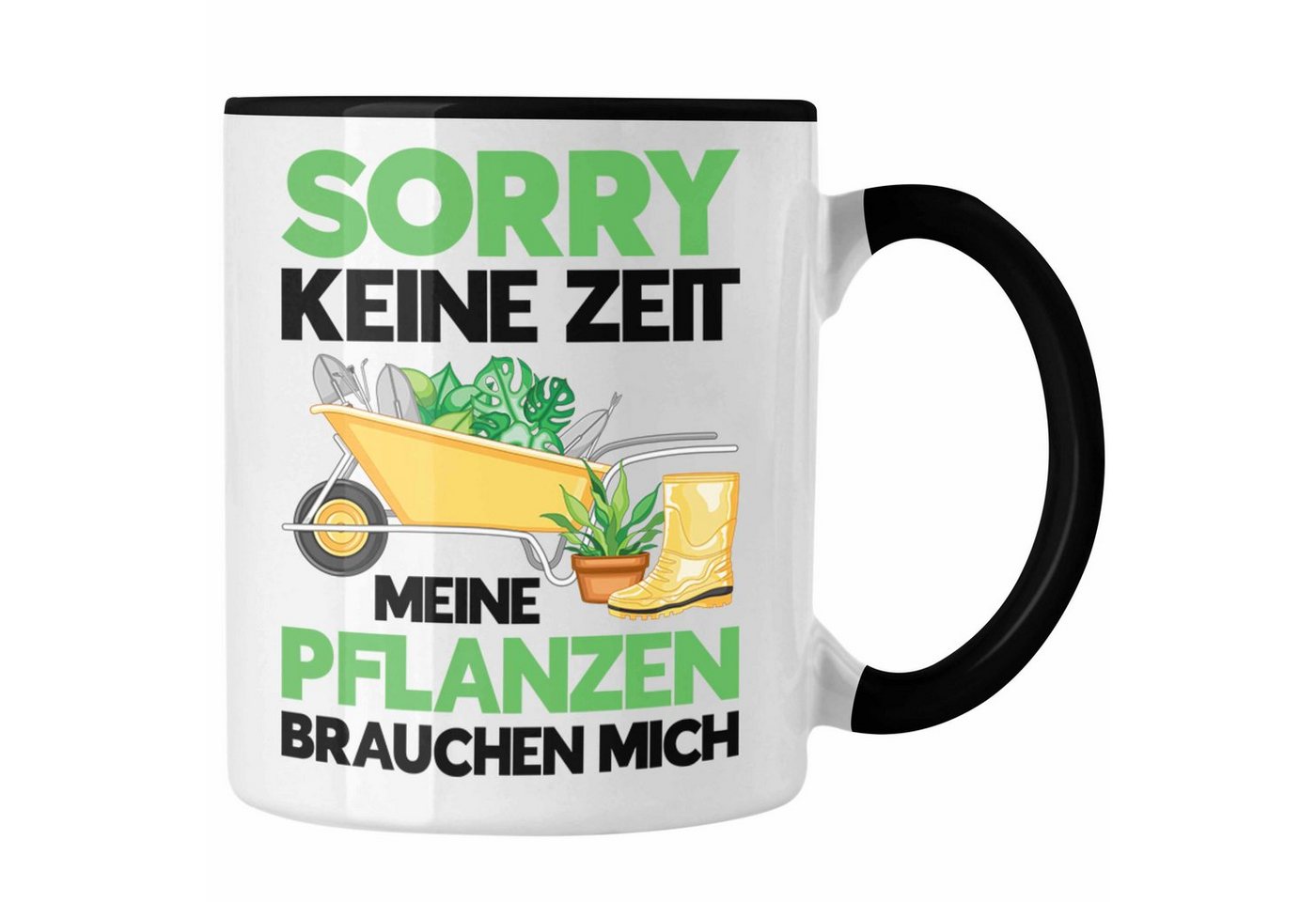 Trendation Tasse Trendation - Meine Pflanzen Brauchen Mich Tasse mit Spruch Garten Hobb von Trendation