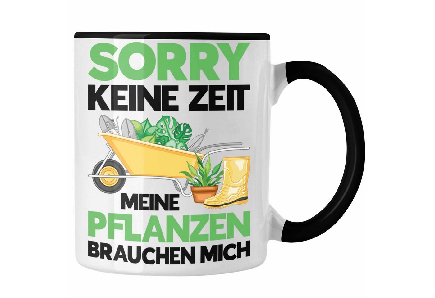 Trendation Tasse Trendation - Meine Pflanzen Brauchen Mich Tasse mit Spruch Garten Hobbygärtner Gärtner Geschenk Lustig Gärtnerin Geschenkidee von Trendation