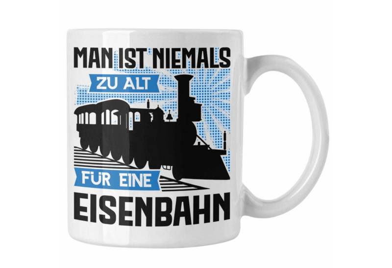 Trendation Tasse Trendation - Modeleisenbahn Geschenk Tasse Spruch Geschenk Geschenkide von Trendation