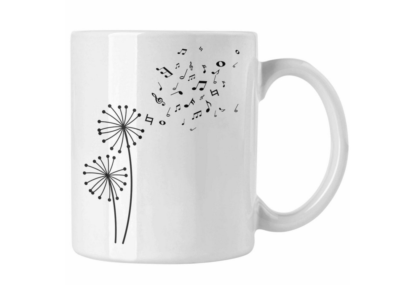 Trendation Tasse Trendation - Musiker Tasse Musikliebhaber Musik Musiklehrer Geschenk Geschenkidee Musiklehrerin Coach Geschenkideen Blume von Trendation