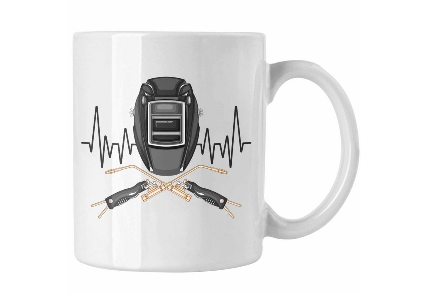Trendation Tasse Trendation - Schweißen Herzschlag Tasse Geschenk für Schweißer Schloss Trendation Tasse Trendation - Schweißen Herzschlag Tasse Geschenk für Schweißer Schloss von Trendation