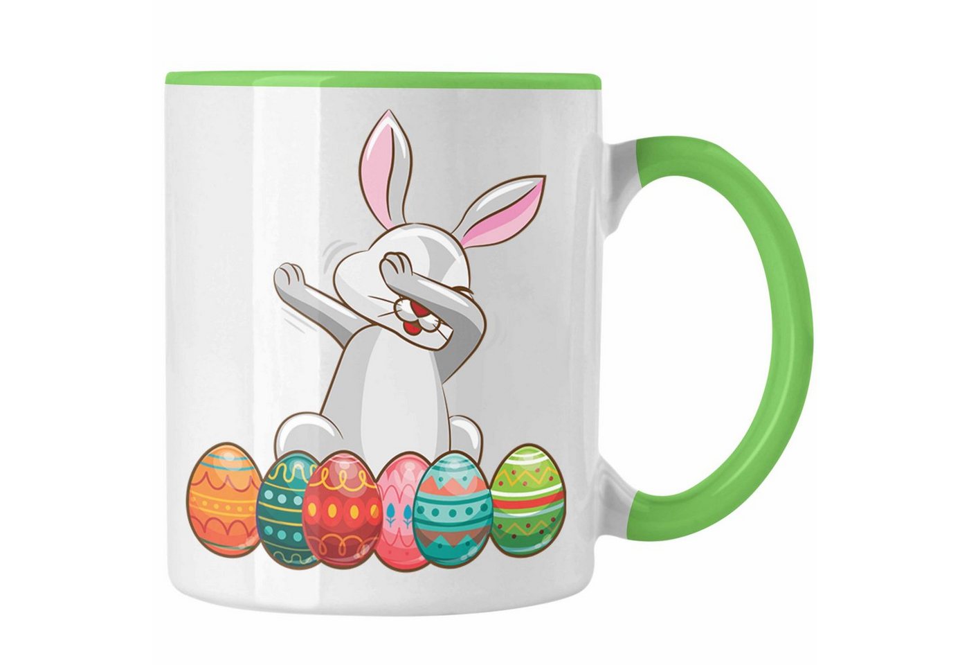 Trendation Tasse Trendation - Tasse Ostern Ostergeschenke Kinder Jugendliche Geschenke Lustige Grafik Osterhase Dab von Trendation